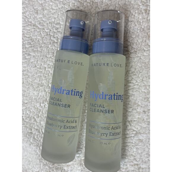 2 Nature Love HYDRATING FACIAL CLEANSER w/Hyaluronic Acid & Blueberry Extract - Picture 4 of 4
